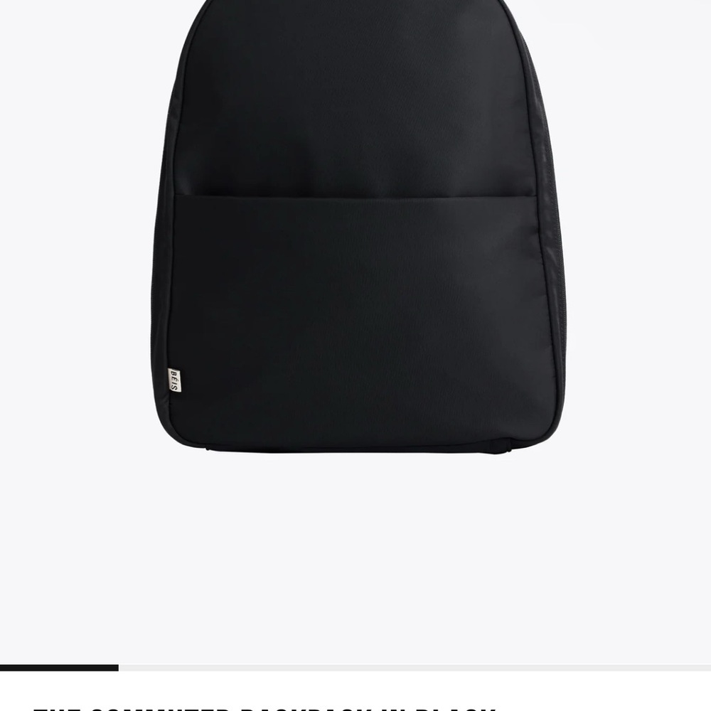 BEIS Black Minimalist Backpack - Picture 13 of 14